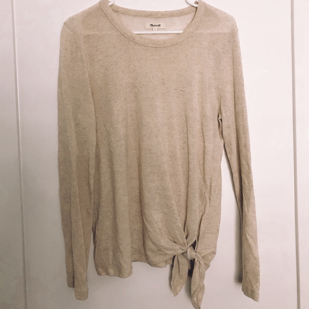 Madewell Long-Sleeve Knotted Tee